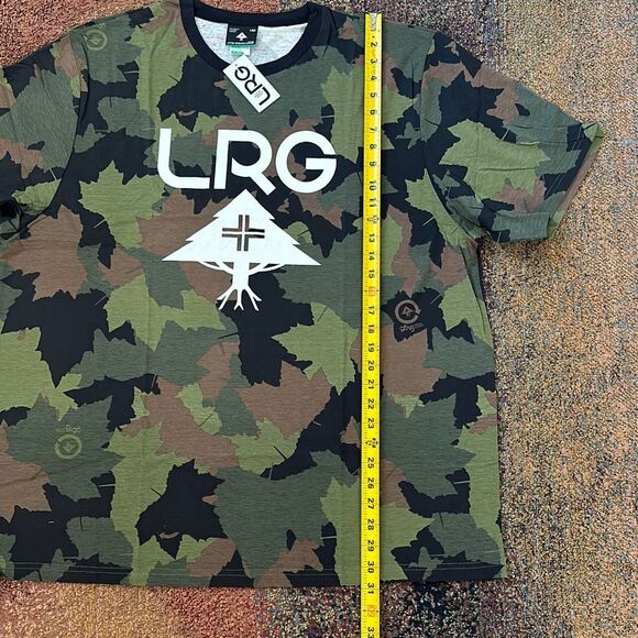 Lifted Research Group LRG Cycle Logo Tee Cotton T-Shirt Camo Size L - Picture 3 of 5